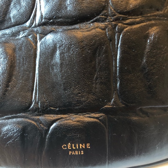 Celine Crocodile embossed Handbag - Picture 4 of 6
